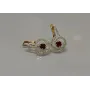 Серебряные серьги Sil 115s-7 Красный (Sil-869)