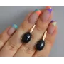 Серебряные серьги Sil с золотыми накладками 147s-7 Фианит (Sil-1126)