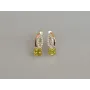 Серебряные серьги Sil с золотыми вставками 136s-15 Желтый (Sil-1249)