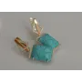 Серебряные серьги Sil с кабашонами 146s-6 Бирюзовый (Sil-1151)