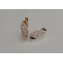 Серебряные серьги Sil с золотыми пластинами 116s-6 Фиолет (Sil-1256)