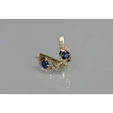 Серебряные серьги Sil с золотыми накладками 128s-9 Танзанит (Sil-1037) Серебряные серьги Sil с золотыми накладками 128s-9 Танзанит (Sil-1037)
