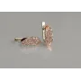 Серебряные серьги Sil с золотыми пластинами 116s-8 Розовый (Sil-1258)