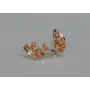 Серебряные серьги Sil с золотыми пластинами 152s-15 Шампань (Sil-1074)