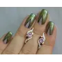 Серебряные серьги Sil с золотыми накладками 128s-12 Розовый (Sil-1040)