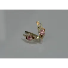 Серебряные серьги Sil с золотыми накладками 128s-12 Розовый (Sil-1040) Серебряные серьги Sil с золотыми накладками 128s-12 Розовый (Sil-1040)