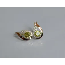 Серебряные серьги Sil с золотыми накладками 144s-10 Желтый (Sil-1165) Серебряные серьги Sil с золотыми накладками 144s-10 Желтый (Sil-1165)