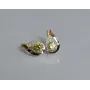 Серебряные серьги Sil с золотыми накладками 144s-10 Желтый (Sil-1165)