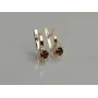 Серебряные серьги Sil с золотом 137s-16 Гранат (Sil-1234)