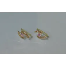 Серебряные серьги Sil 113s-2 Розовый (Sil-882)