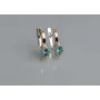 Серебряные серьги Sil с золотом 137s-6 Лаванда (Sil-1224)