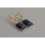 Срібні сережки Sil з кабашонами 146s-7 Синій (Sil-1152)