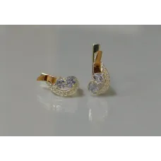 Серебряные серьги Sil с сердцами 112s-7 Лаванда (Sil-901) Серебряные серьги Sil с сердцами 112s-7 Лаванда (Sil-901)
