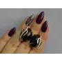 Серебряные серьги Sil с золотыми накладками 150s-4 Черный (Sil-1094)