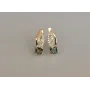Серебряные серьги Sil с золотыми вставками 136s-14 Мистик (Sil-1248)