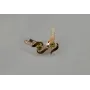 Срібні сережки з аметистом 142s-15 Олива (Sil-1142)