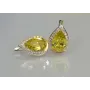 Серебряные серьги Sil с золотыми пластинами 038s2-12 Желтый (Sil-1216)