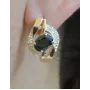 Серебряные серьги Sil 090s-2 Черный (Sil-972)