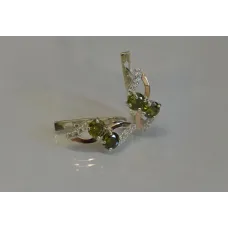 Серьги серебряные Sil 076s-16 Олива (Sil-964) Серьги серебряные Sil 076s-16 Олива (Sil-964)