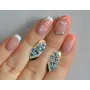 Серебряные серьги Sil с золотыми пластинами 116s-15 Лаванда (Sil-1265)