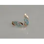 Серебряные серьги Sil с золотыми пластинами 116s-15 Лаванда (Sil-1265)