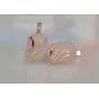 Серьги из серебра Sil с золотом 149s-3 Розовый (Sil-1102)