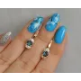 Серебряные серьги Sil с золотом 137s-15 Мистик (Sil-1233)