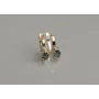 Серебряные серьги Sil с золотом 137s-15 Мистик (Sil-1233)