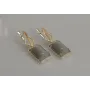 Серебряные серьги Sil с кабашонами 146s-9 Серый (Sil-1154)