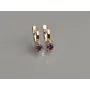 Срібна каблучка Sil з золотом 137s-14 Фіолет (Sil-1232)