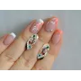 Серебряные серьги Sil с золотыми пластинами 116s-1 Разноцветный (Sil-1251)