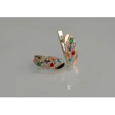 Серебряные серьги Sil с золотыми пластинами 116s-1 Разноцветный (Sil-1251) Серебряные серьги Sil с золотыми пластинами 116s-1 Разноцветный (Sil-1251)