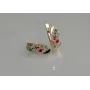 Серебряные серьги Sil с золотыми пластинами 116s-1 Разноцветный (Sil-1251)