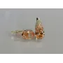 Срібні сережки з фіанітами 122s-10 Шампань (Sil-756)