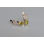 Серебряные серьги Sil с золотыми накладками 117s-3 Желтый (Sil-761)