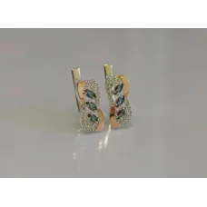 Срібна каблучка Sil з золотими пластинами 120s-6 Містик (Sil-804)