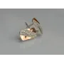Серьги серебряные Sil с золотом 123s Прозрачный (Sil-1204)