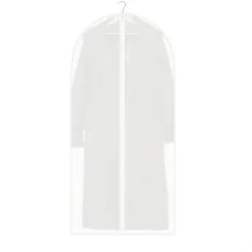 Чехол для одежды полиэтиленовый No Brand Clothes Cover GHS00145 XL 55 х 115 см Белый-Полупрозрачный (tau_krp53_00145xl)
