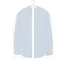Чехол для одежды полиэтиленовый No Brand Clothes Cover BHI00145 М 55 х 77 см Белый-Полупрозрачный (tau_krp40_00145)
