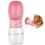 Портативна напувалка SUNROZ Dog Bottle для собак 350 мл Рожева (SUN0859)