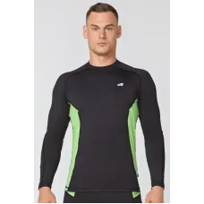 Чоловічий спортивний лонгслів Radical Fury Duo LS XXL Чорно-зелений (r0540)