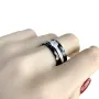 Серебряное кольцо Silver Breeze с керамикой 18 размер (0481685-18)