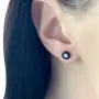 Серебряные серьги SilverBreeze с керамикой (1154649)