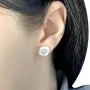 Серебряные серьги SilverBreeze с керамикой (1154717)