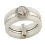 Серебряное кольцо Silver Breeze с керамикой 18 размер (1150566-18)