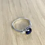 Серебряное кольцо Silver Breeze с сапфиром nano 17.5 размер (1190999)