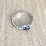 Серебряное кольцо Silver Breeze с натуральным сапфиром 17 размер (1762875)
