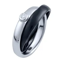 Срібна каблучка Silver Breeze з керамікою 18.5 розмір (1765036)