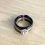 Серебряное кольцо Silver Breeze с керамикой 18 (1903858)