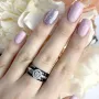 Серебряное кольцо Silver Breeze с керамикой 18 (1903858)